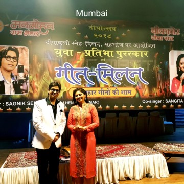 Sagnik Sen with Sangita Melekar