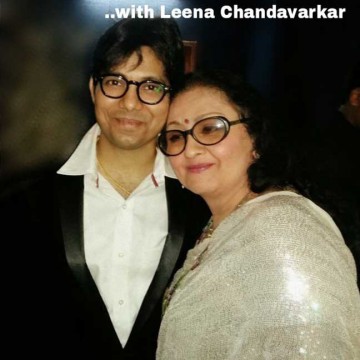 Sagnik Sen with Leena Chandavarkar