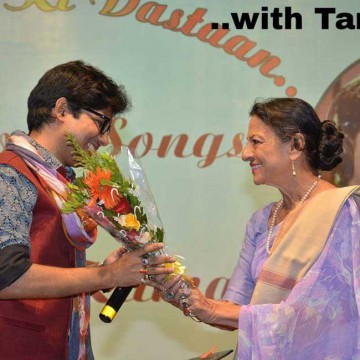 Singer Sagnik Sen with Tanuja