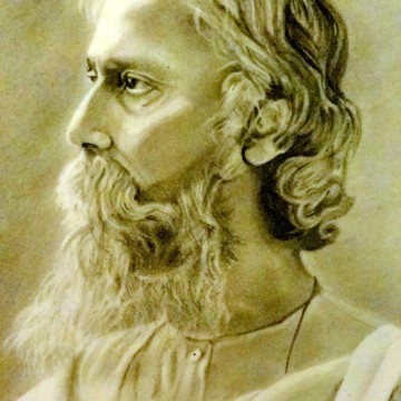 Portrait of Rabindranath Tagore